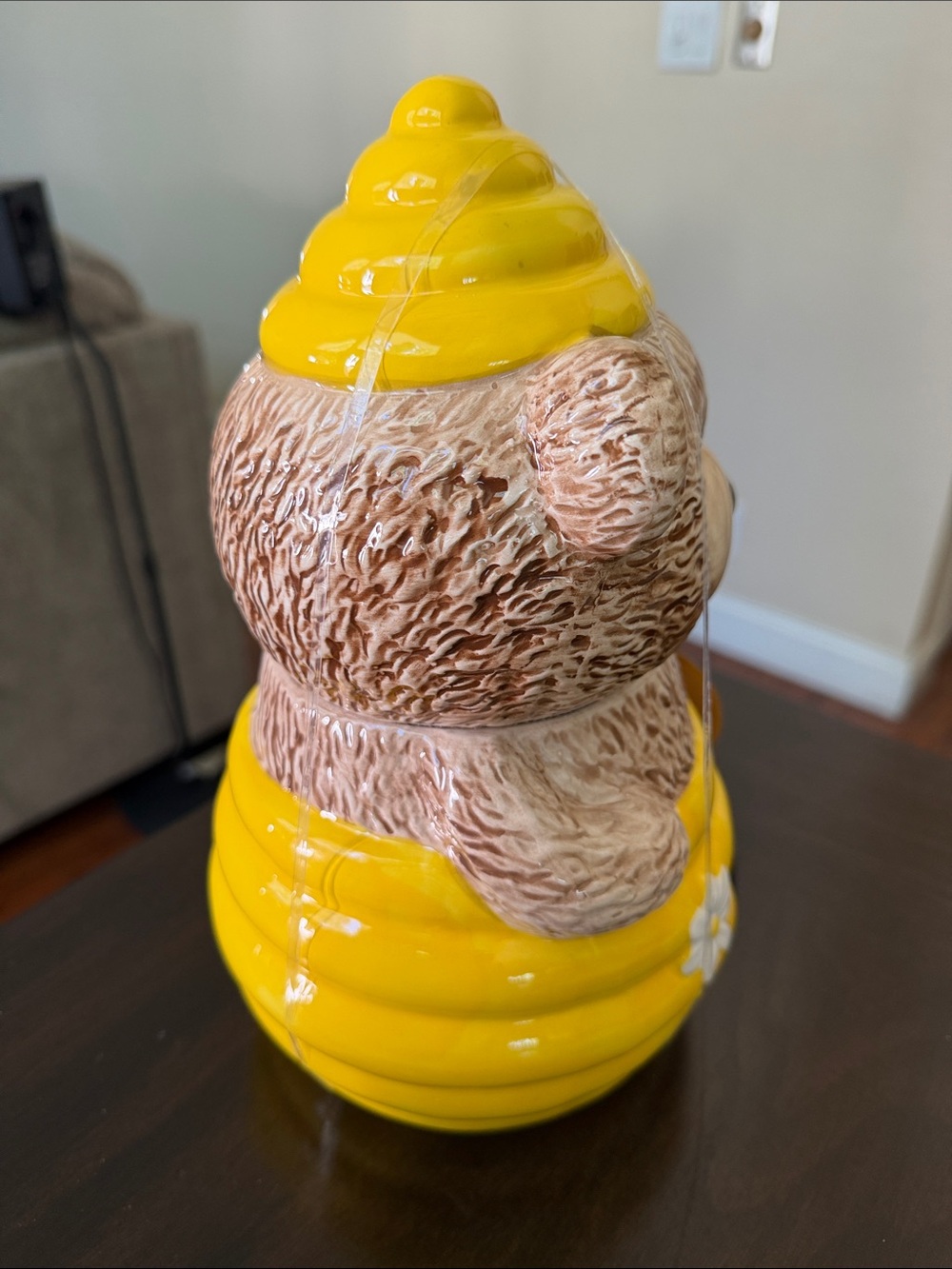 NWT Teddy Bear Beehive Cookie Jar - Picture 4 of 5